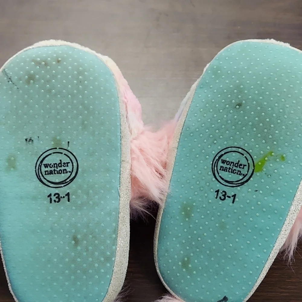 WONDER Nation Unicorn Slippers Size 13/1